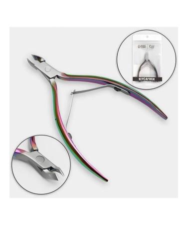 Professional manicure nippers with chameleon effect