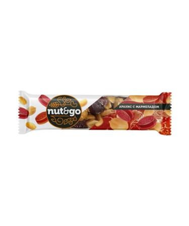 KDV Nut & go a bar with peanuts and marmalade 6 pcs - Buy Online on GoSupps.com