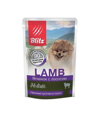 BLITZ Spider for small dogs of lambs with salmon 85g x 24pcs