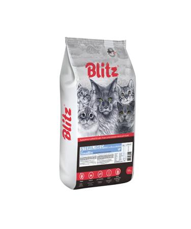 BLITZ Dry food for Sterillized cats of all rocks 10 kg