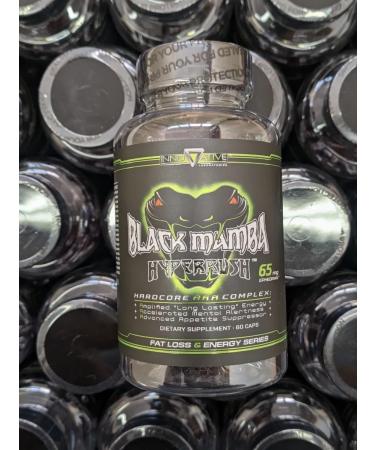 Innovative Black Mamba Hyper Rush Labs 60 Fatial Fatigue Capsules New !!!