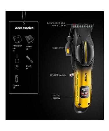 Stylish electric motor for home haircuts