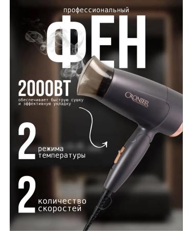 Professional folding hair dryer