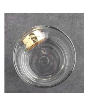 A unique beer glass with a golden disc - Buy Online on GoSupps.com