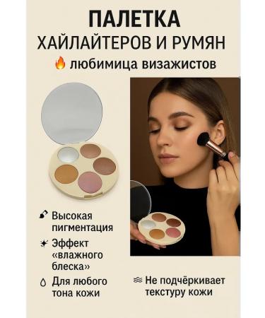 TAWFIQ Palette of highlighters and blush shining for makeup - Buy Online on GoSupps.com