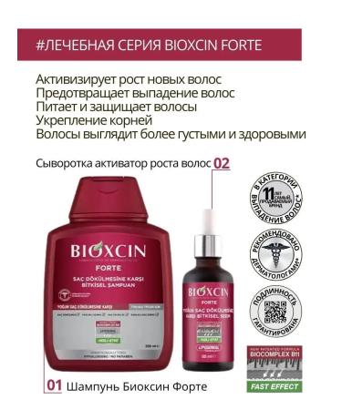 BIOXCIN Hair shampoo from falling out professional - Buy Online on GoSupps.com