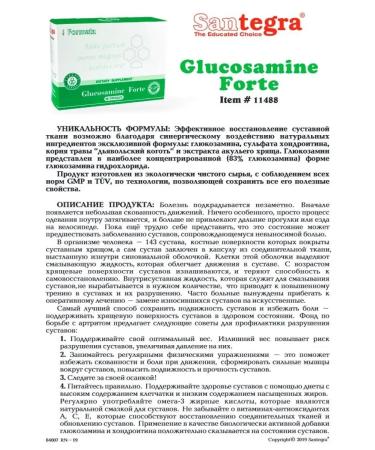 Santegra Glucosamine Forte - Buy Online on GoSupps.com
