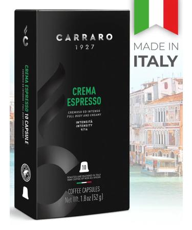 Carraro Crema Espresso Coffee in capsules for the Nespresso system 10 pcs