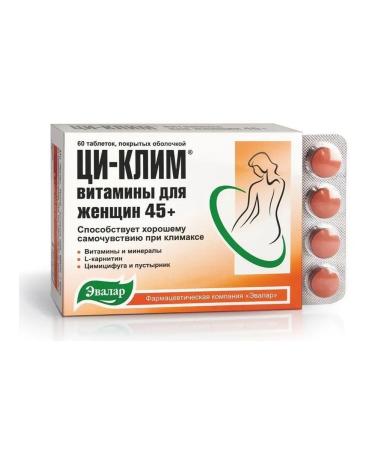 Q klim vitamins for women 45+ "Evalar" 60 tablets