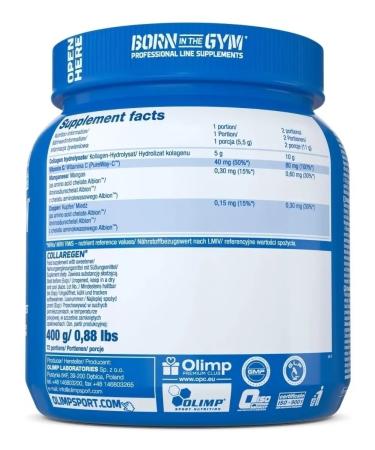 Olimp Sport Nutrition For joints and ligaments collagen Olimp collaregen 400 g - Buy Online on GoSupps.com