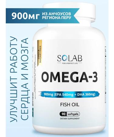 SOLAB Omega 3 in capsules vitamins 900 mg