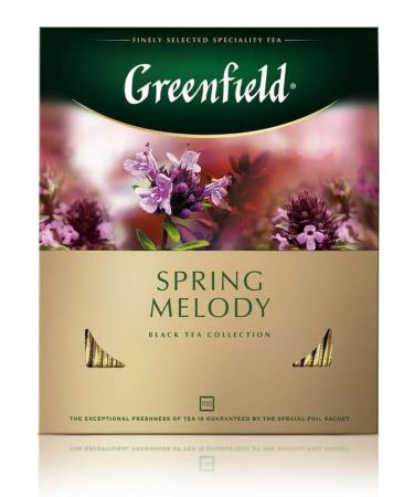 Greenfield Black tea Spring Melody in bags 100 pcs 1.5 g