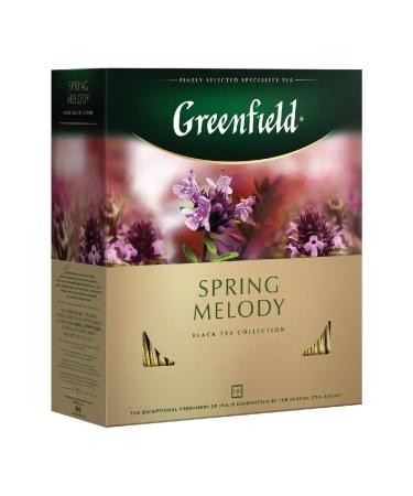 Greenfield Black tea Spring Melody in bags 100 pcs 1.5 g - Buy Online on GoSupps.com