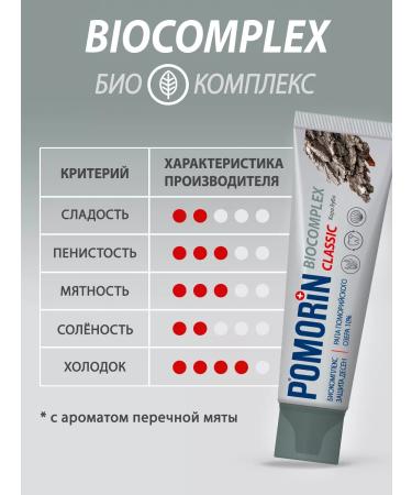 Pomorin Toothpaste Classic Biocomples 100 ml 2 pcs - Buy Online on GoSupps.com
