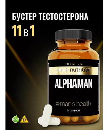 aTech nutrition Premium ALPHA MAN 11 Testosterone Boster 1 60 capsules