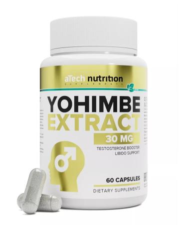 aTech nutrition Yochimba extract natural testosterone 60 capsules - Buy Online on GoSupps.com