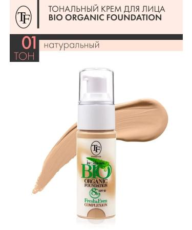 TF Cosmetics Tonal cream Triumph Bio Organic Foundation SPF10 TOT 01