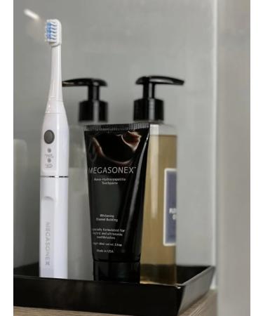 Megasonex Low ambraisive toothpaste with mint hydroxyapatitis 80 ml - Buy Online on GoSupps.com