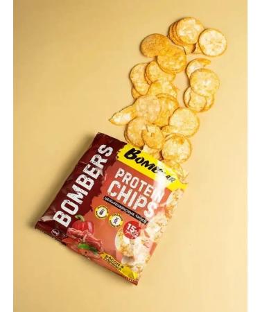 BombBar Protein chips whole grain bacon of PAPAPA 6pcs x 50g - Buy Online on GoSupps.com