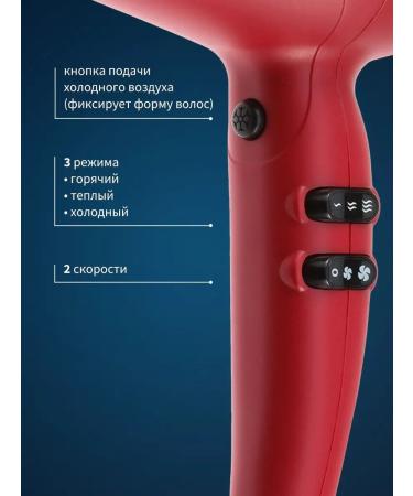 Dewal Feng Professional Ionization Evolution 03-9010 Red - Buy Online on GoSupps.com