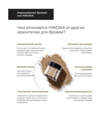 NOVEL / HINDIKA Henna for eyebrows and eyelasses natural hindika graphite Graphite - Buy Online on GoSupps.com