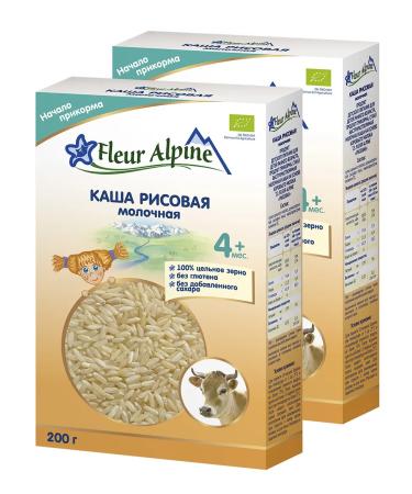 Fleur Alpine Porridge milk rice from 4 months 2 pcs 200 g