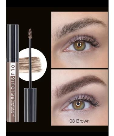 RELOUIS Eyebrow gel fixing waterproof Pro Waterproof 03 - Buy Online on GoSupps.com