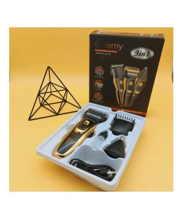 Geemy Haircut machine + razor + trimmer 3 in 1 Gemei GM-595