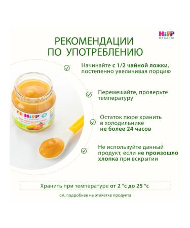 Hipp "Fruit dessert with mangoes" from 6 months 6x100g - Buy Online on GoSupps.com