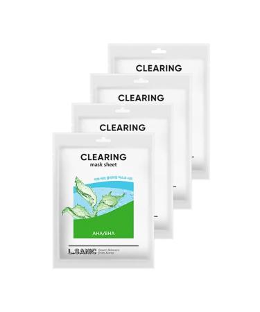 LSANIC Set a fabric mask with AHA BHA acids 4 pcs