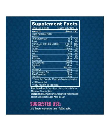 Haya Labs All Natural Spirulina. Spirulin. 100 table - Buy Online on GoSupps.com