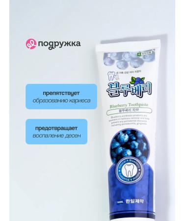 HANIL Toothpaste blueberries and mint 180 g - Buy Online on GoSupps.com