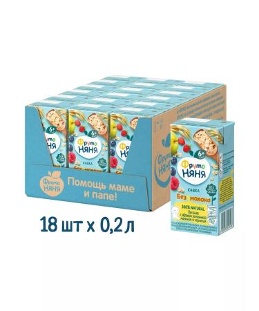Frutonyanya Kashka liquid silent oatmeal apple berries 0.2l (18 pcs)