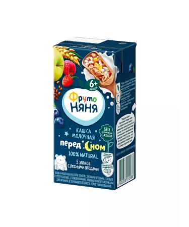 Frutonyanya Kashka liquid milk cereals and berries 0.2l (18pcs) - Buy Online on GoSupps.com
