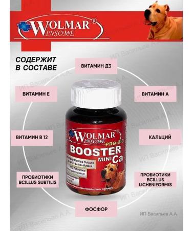 WOLMAR WINSOME Vitamins for dogs of small breeds 180 pcs - Buy Online on GoSupps.com