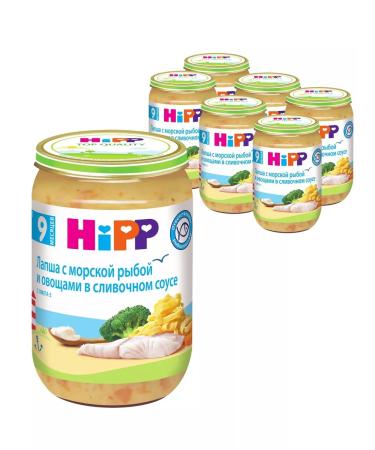 Hipp "Noodles with fish and vegetables" with pieces from 9 months 6x220g