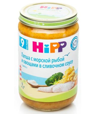 Hipp "Noodles with fish and vegetables" with pieces from 9 months 6x220g - Buy Online on GoSupps.com