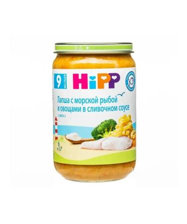 Hipp "Noodles with fish and vegetables" with pieces from 9 months 6x220g - Buy Online on GoSupps.com