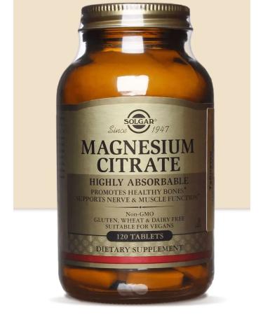 Solgar Citrate magnesium 400mg No. 120 - Buy Online on GoSupps.com