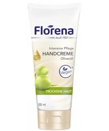 Florena Olive hand cream for dry skin 100ml. Vegan