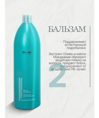 Kapous Professional shampoo and conditioner set for all hair types - Buy Online on GoSupps.com
