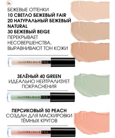 Belarusian cosmetics Facial corrector Pro Full Cover Corrector tone 20 - Buy Online on GoSupps.com