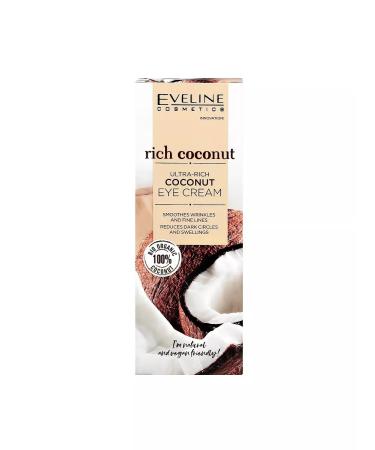 EVELINE Skin cream around the eyes Rich COCONOUT - Buy Online on GoSupps.com