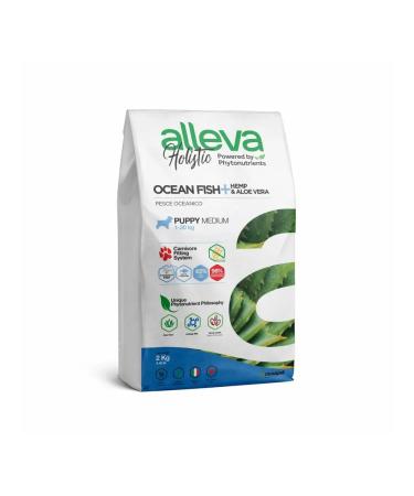 Alleva Holistic Puppy Medium food for medium -sized puppies with fish - 2 kg - Buy Online on GoSupps.com