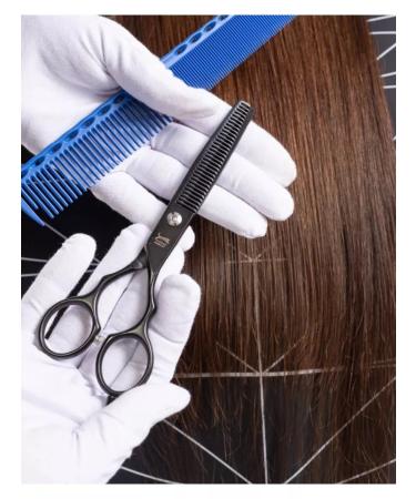 Charites Black Filtering Black Scissors for Hair Cricet - Buy Online on GoSupps.com
