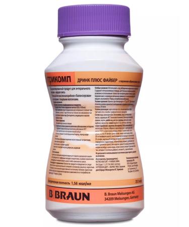 B Braun Nutrimop Drink Plus Fayber Persik-apricot 200 ml.x 4 pcs - Buy Online on GoSupps.com
