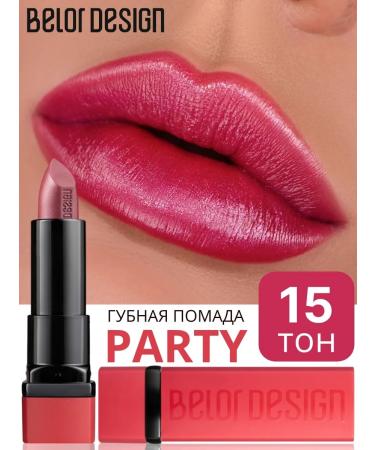 BELOR DESIGN Lipstick Party moisturizing tone 15 pink