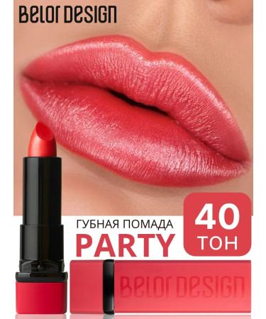 BELOR DESIGN Lipstick Party moisturizing tone 40