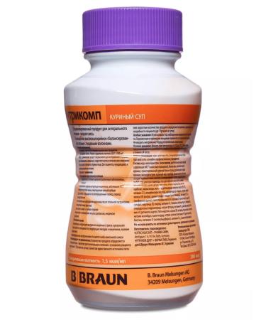B Braun Nutrimop chicken soup 200 ml. x 4 pcs therapeutic nutrition - Buy Online on GoSupps.com