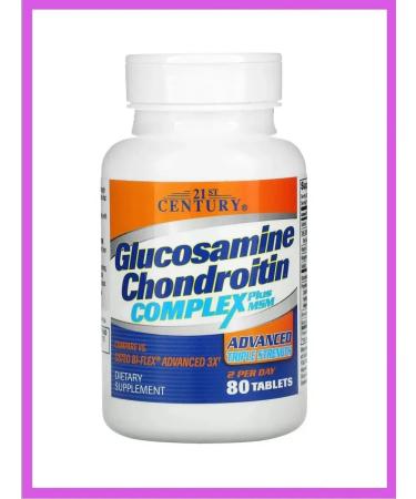 21st Century Glucosamine and chondroitin with MSM and hyaluronic acid